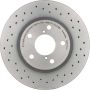 Brembo 09.5673.1X Premium UV Coated Xtra Cross Drilled Brake Rotor