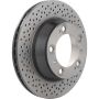 Brembo KT00B03 Brembo ceramic brake pad and UV coated vented drilled brake disc kit