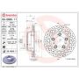 Brembo KT00B03 Brembo ceramic brake pad and UV coated vented drilled brake disc kit