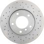 Brembo 09.6924.1X Premium UV Coated Xtra Cross Drilled Brake Rotor