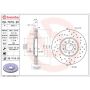 Brembo 09.7010.2X Premium UV Coated Xtra Cross Drilled Brake Rotor