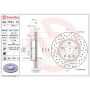 Brembo 09.7701.1X Premium UV Coated Xtra Cross Drilled Brake Rotor
