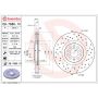 Brembo 09.7880.1X Premium UV Coated Xtra Cross Drilled Brake Rotor