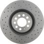 Brembo KTX0153 Brembo ceramic brake pad and Xtra vented drilled brake disc kit