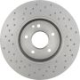 Brembo 09.8304.1X Premium UV Coated Xtra Cross Drilled Brake Rotor