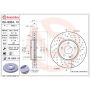 Brembo 09.8304.1X Premium UV Coated Xtra Cross Drilled Brake Rotor