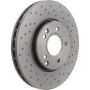 Brembo 09.8304.2X Premium UV Coated Xtra Cross Drilled Brake Rotor