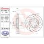 Brembo 09.8402.1X Premium UV Coated Xtra Cross Drilled Brake Rotor