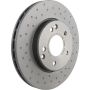 Brembo 09.8411.1X Premium UV Coated Xtra Cross Drilled Brake Rotor