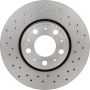 Brembo 09.8633.1X Premium UV Coated Xtra Cross Drilled Brake Rotor