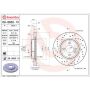 Brembo 09.8655.1X Premium UV Coated Xtra Cross Drilled Brake Rotor
