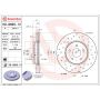 Brembo 09.8665.1X Premium UV Coated Xtra Cross Drilled Brake Rotor