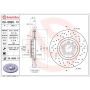 Brembo 09.8690.1X Premium UV Coated Xtra Cross Drilled Brake Rotor