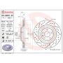 Brembo 09.8842.2X Premium UV Coated Xtra Cross Drilled Brake Rotor