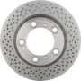 Brembo KT00741 Brembo ceramic brake pad and UV coated vented drilled brake disc kit
