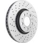 Brembo 09.9130.1X Premium UV Coated Xtra Cross Drilled Brake Rotor
