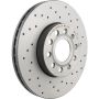 Brembo 09.9145.1X Premium UV Coated Xtra Cross Drilled Brake Rotor