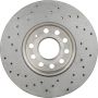 Brembo KTX0144 Brembo ceramic brake pad and Xtra vented drilled brake disc kit