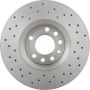 Brembo 09.9162.1X Premium UV Coated Xtra Cross Drilled Brake Rotor