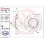 Brembo 09.9162.1X Premium UV Coated Xtra Cross Drilled Brake Rotor