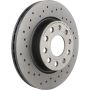 Brembo 09.9167.1X Premium UV Coated Xtra Cross Drilled Brake Rotor