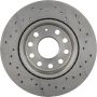 Brembo 09.9167.1X Premium UV Coated Xtra Cross Drilled Brake Rotor