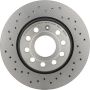 Brembo 09.9167.1X Premium UV Coated Xtra Cross Drilled Brake Rotor