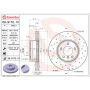 Brembo 09.9172.1X Premium UV Coated Xtra Cross Drilled Brake Rotor