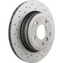 Brembo 09.9425.1X Premium UV Coated Xtra Cross Drilled Brake Rotor