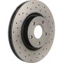 Brembo 09.9468.1X Premium UV Coated Xtra Cross Drilled Brake Rotor