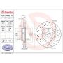 Brembo 09.9468.1X Premium UV Coated Xtra Cross Drilled Brake Rotor