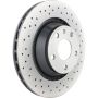 Brembo 09.9768.1X Premium UV Coated Xtra Cross Drilled Brake Rotor