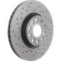 Brembo 09.9772.1X Premium UV Coated Xtra Cross Drilled Brake Rotor
