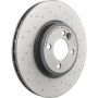 Brembo 09.A047.3X Premium UV Coated Xtra Cross Drilled Brake Rotor