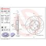 Brembo 09.A047.3X Premium UV Coated Xtra Cross Drilled Brake Rotor