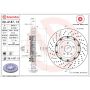 Brembo KT00835 Brembo ceramic brake pad and floating PVT drilled brake disc kit