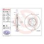 Brembo 09.A196.11 Premium Coated Vented Brake Rotor