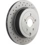 Brembo 09.A198.1X Premium UV Coated Xtra Cross Drilled Brake Rotor