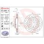 Brembo KTX0136 Brembo ceramic brake pad and Xtra vented drilled brake disc kit