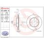 Brembo 09.A258.10 Premium Vented Brake Rotor