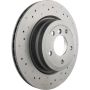 Brembo 09.A270.1X Premium UV Coated Xtra Cross Drilled Brake Rotor