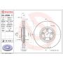 Brembo KT00457 Brembo ceramic brake pad and UV coated vented  brake disc kit