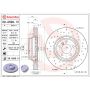 Brembo 09.A599.1X Premium UV Coated Xtra Cross Drilled Brake Rotor