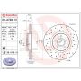 Brembo 09.A728.1X Premium UV Coated Xtra Cross Drilled Brake Rotor