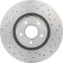 Brembo 09.A728.1X Premium UV Coated Xtra Cross Drilled Brake Rotor