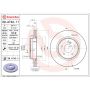 Brembo 09.A742.11 Premium Coated Vented Brake Rotor