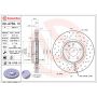 Brembo 09.A758.1X Premium UV Coated Xtra Cross Drilled Brake Rotor