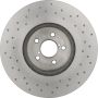 Brembo 09.A870.1X Premium UV Coated Xtra Cross Drilled Brake Rotor
