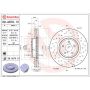 Brembo 09.A870.1X Premium UV Coated Xtra Cross Drilled Brake Rotor