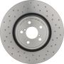 Brembo 09.A870.1X Premium UV Coated Xtra Cross Drilled Brake Rotor
